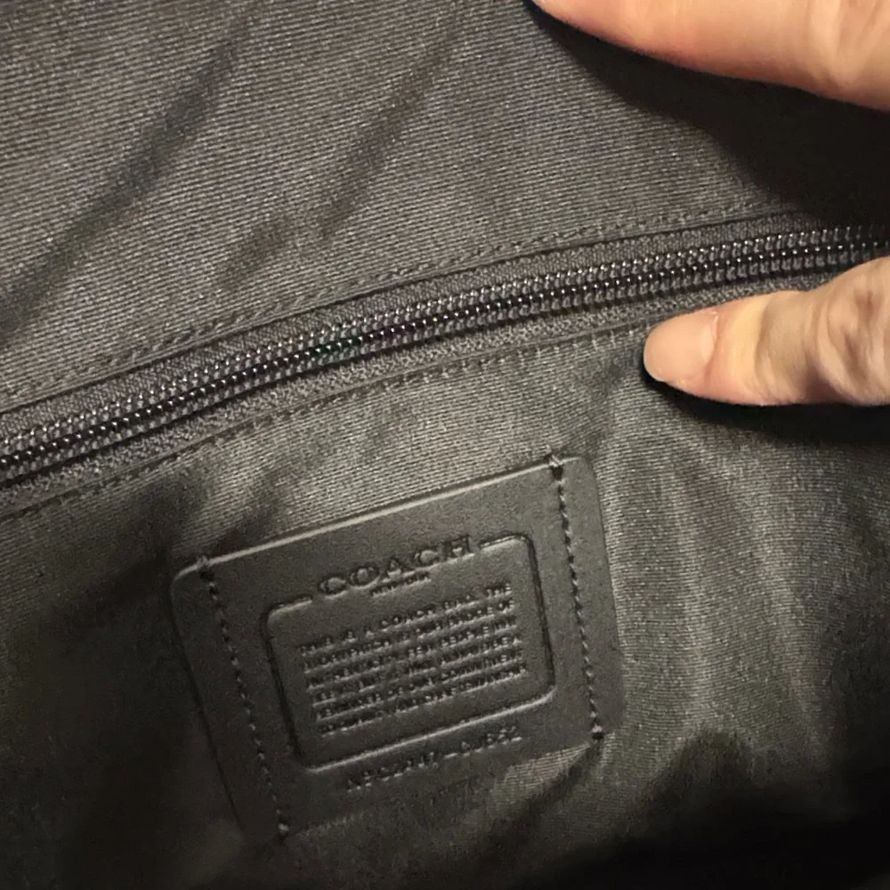 Coach Black Leather Briefcase - Picture 6 of 9